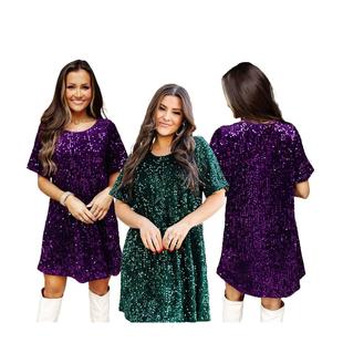 Neck Sleeve Long Square Dress Sexy Sequin through Waist See