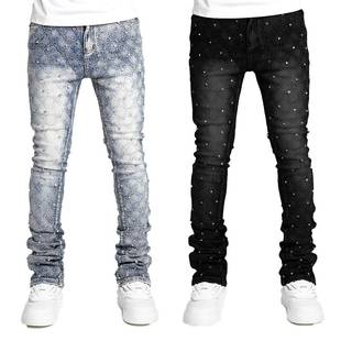 versatile casual long pants jeans for men trendy slim fit