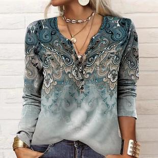 for ladies buttons shirts tops summer long women neck