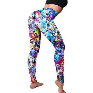 leggings tights lines colorful with ink abstract elastic