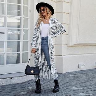 casual cardigan sweaters for women coat fringe long loose