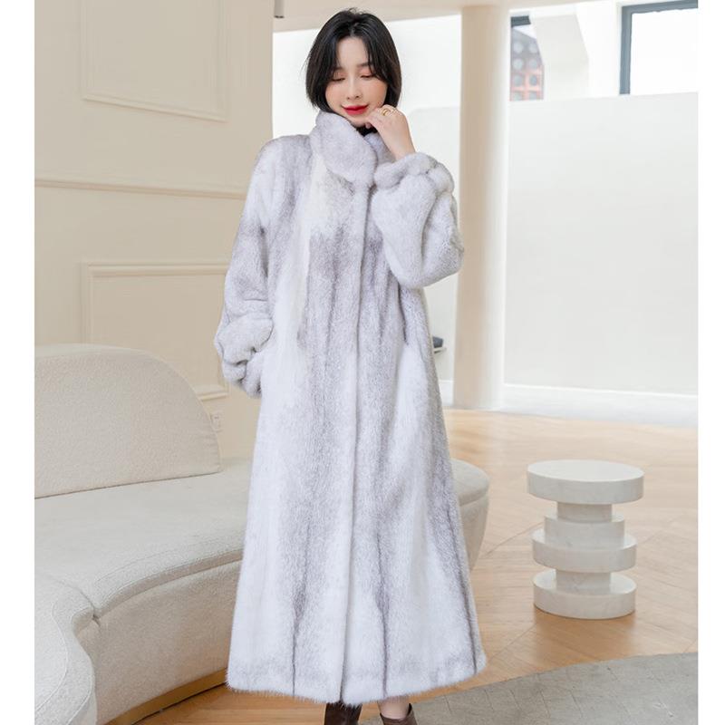 tcyeek mink woman women coats fur mid-length winter clothes