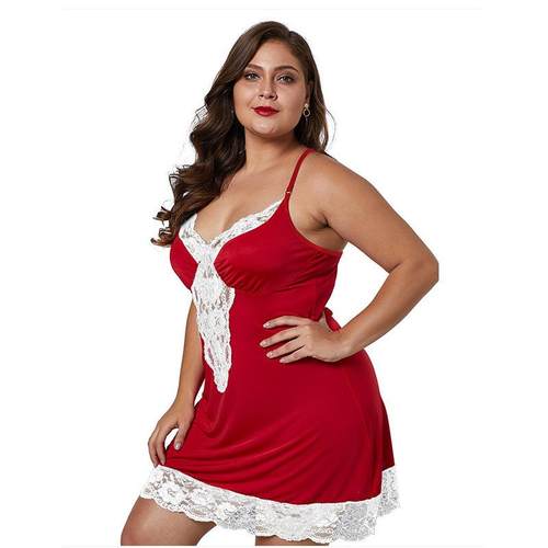 Sexy lingerie sexy pajamas plus size nightdress fat girl