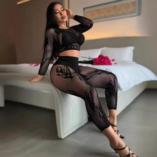 Elastic Seasons Womens New High One-Piece Set Navel-Exposed