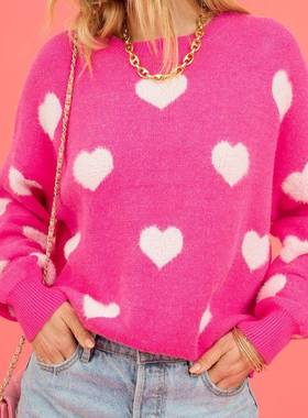 loose love woman pullovers for sweater winter tops pullover