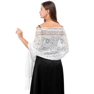 Minxuanfeng Lace Baotou Dress Hollow Scarf Party Shawl