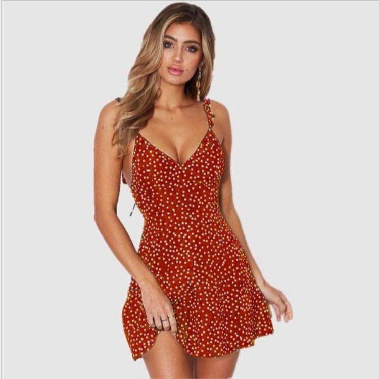 hugcitar summer print slips backless sexy elegant bodycon