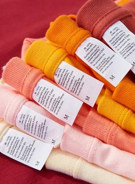 shirt solid loose Combed pure color shoulder cotton