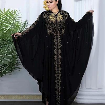 abayas for women dubai luxury black chiffon boubou fashion