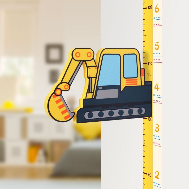 儿童身高墙贴3d立体卡通宝宝量身高贴纸磁性测量仪尺神器升高墙纸
