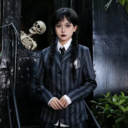 万圣节服装女生Wednesday