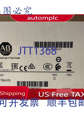 原装供应1756-A10 Allen-Bradley Ser/C ControlLogix 10 插槽机