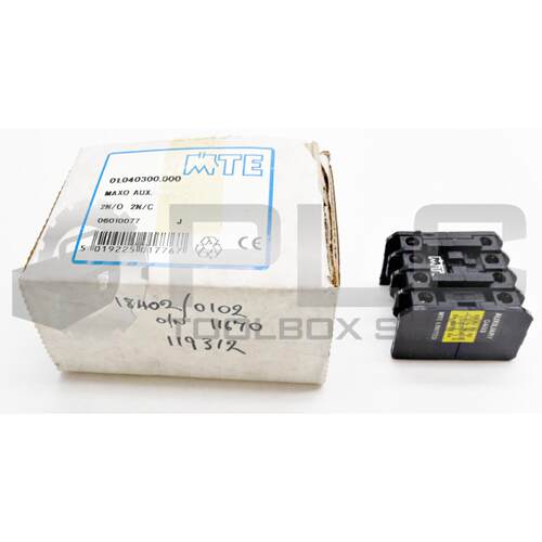 原装供应MTE 01.040300.000 辅助触点 2NO 2NC MAXO 01040300000