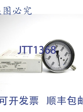 原装供应ASHCROFT 35-1009-SW-02L-3000 0-3000PSI 3-1/2