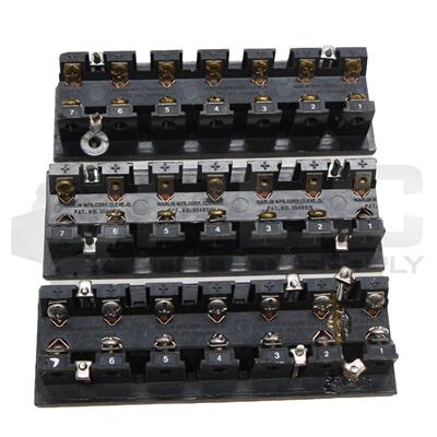 原装供应3 件装 MARLIN MFG CORP 3046516 7 极接线端子条