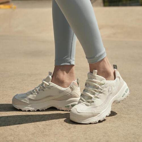 Skechers斯凯奇官方旗舰女鞋D'LITES 1.0 熊猫鞋潮流运动鞋正品