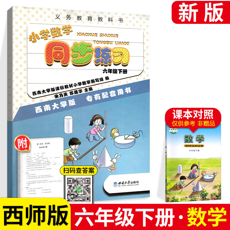 小学数学同步练习六年级下西师版