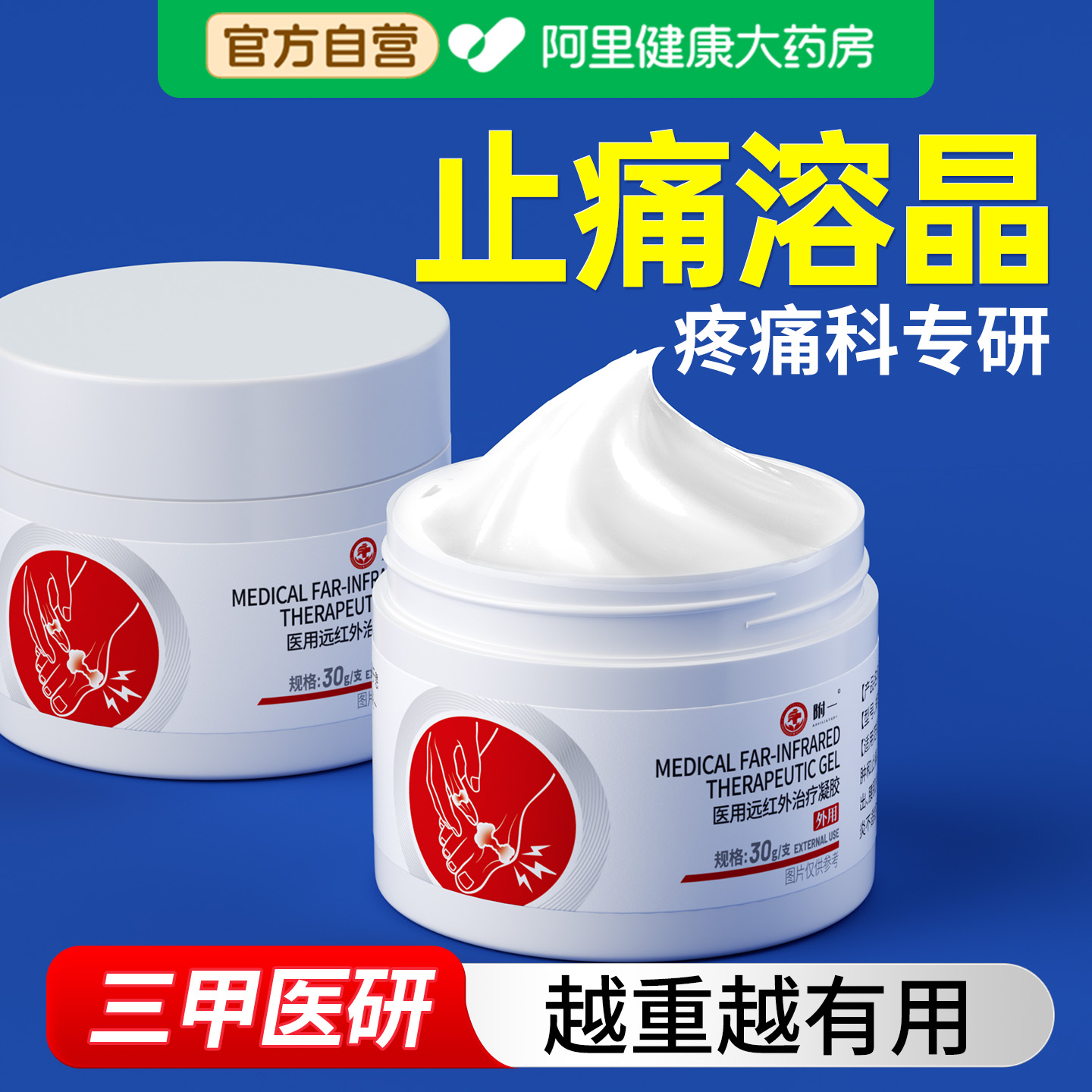 治痛风止痛溶石贴膏降尿酸溶石去结晶专用冷敷凝胶消肿止痛特效贴