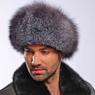 正宗芬兰进口狐狸皮毛帽子男整皮草雷锋帽真毛保暖蒙古帽民族潮帽