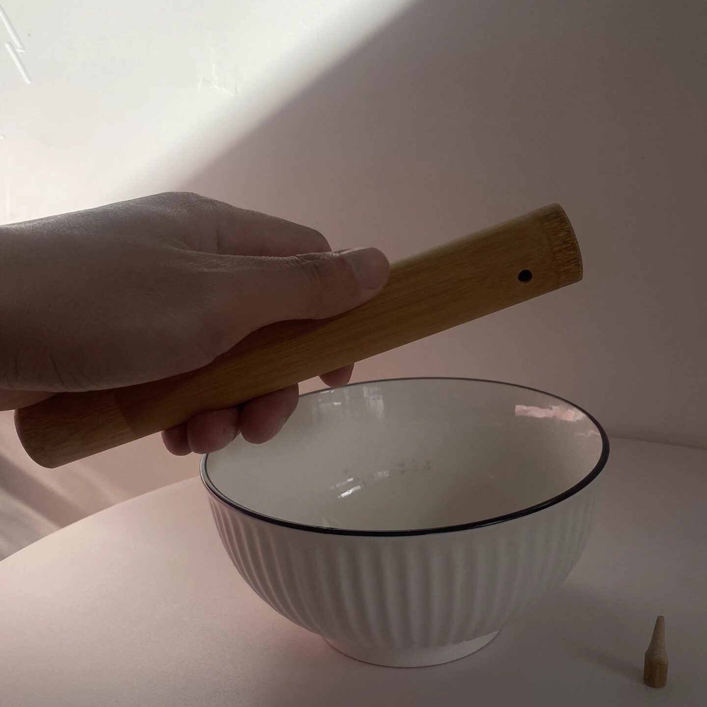 竹筒专用装碗料单县菏泽羊汤店厨师长师傅工具装碗底料调料商用