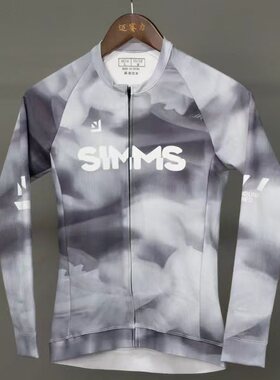SIMMS秋冬公路骑行服抓绒长袖抗寒保暖竞技款渐变男女同款骑行服