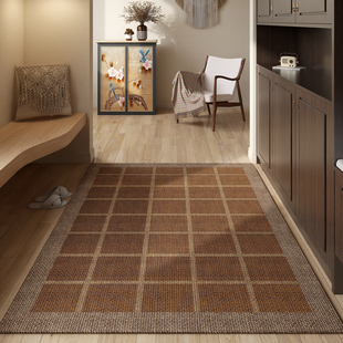 法式 中古风客厅地毯门垫进门别墅耐脏脚垫 复古入户门地垫2025新款