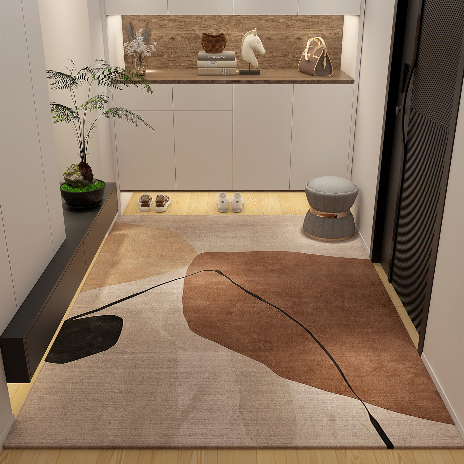 入户地垫2026新款进门高级感加厚防滑家用脚垫子门口玄关耐脏地毯,居家布艺,入户地垫,淘宝优惠券,粉丝福利购,淘宝优惠卷