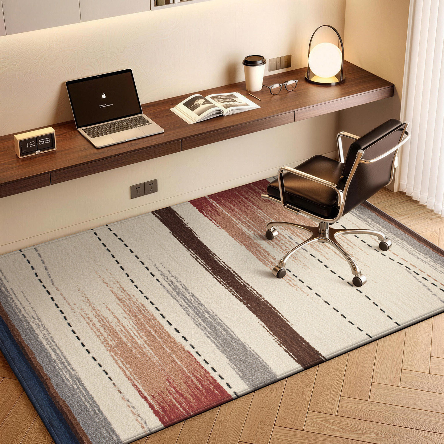 书房专用转椅地垫办公书桌电脑椅子地毯高级感卧室木地板保护垫子,居家布艺,转椅地垫,淘宝优惠券,粉丝福利购,淘宝优惠卷