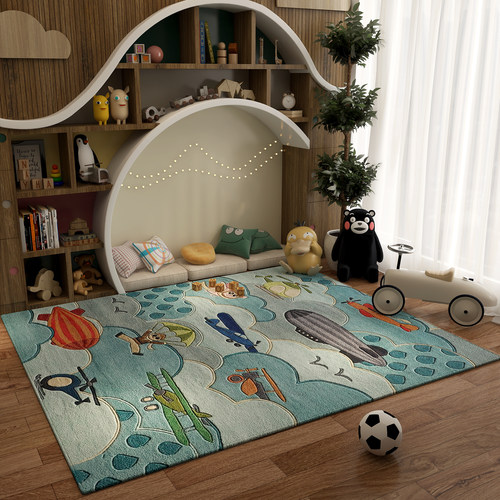 儿童房卧室客厅防滑加厚地毯地垫