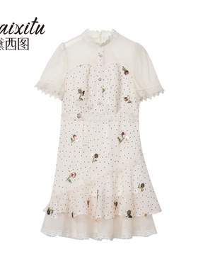 【仙女小洋洋专享】国风复古气质时尚百搭连衣裙1011000T32L0063