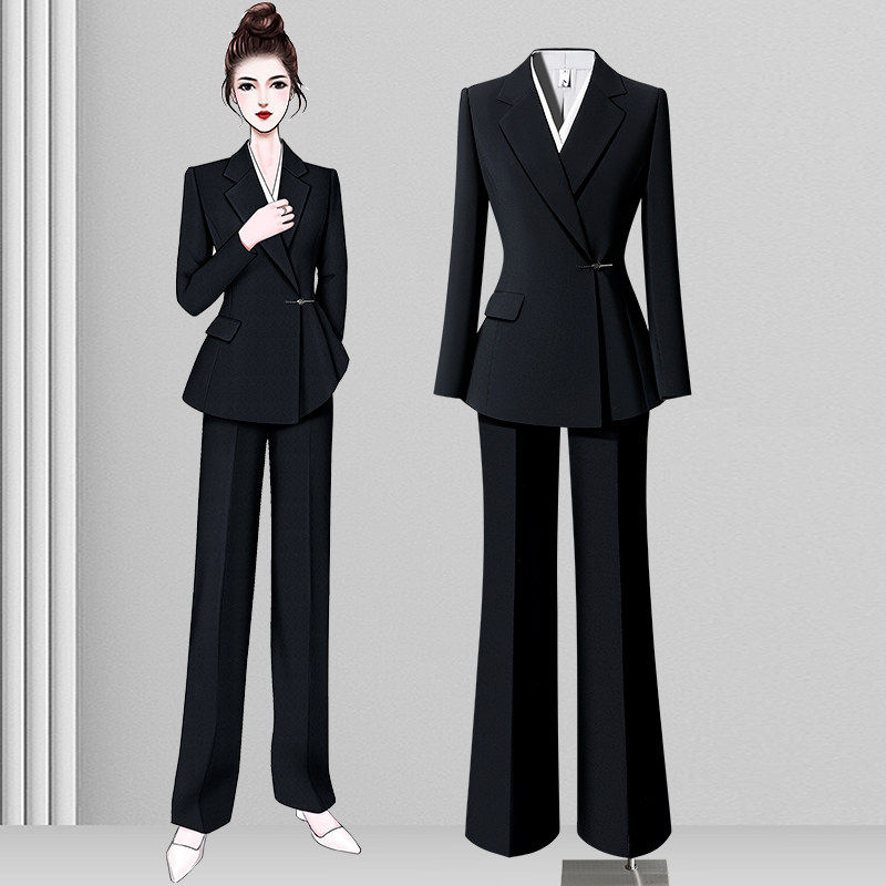 新中式国风西装套装女2026新款高级感气质通勤职业西服正装工作服