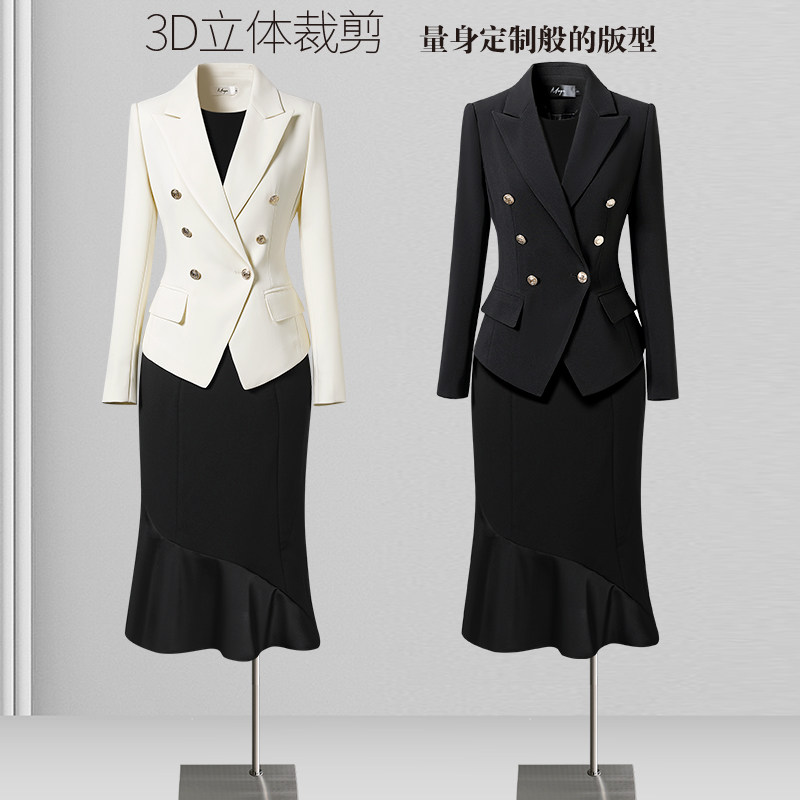 春秋职业套装女高级感正装时尚洋气气质日常通勤上班休闲西装外套