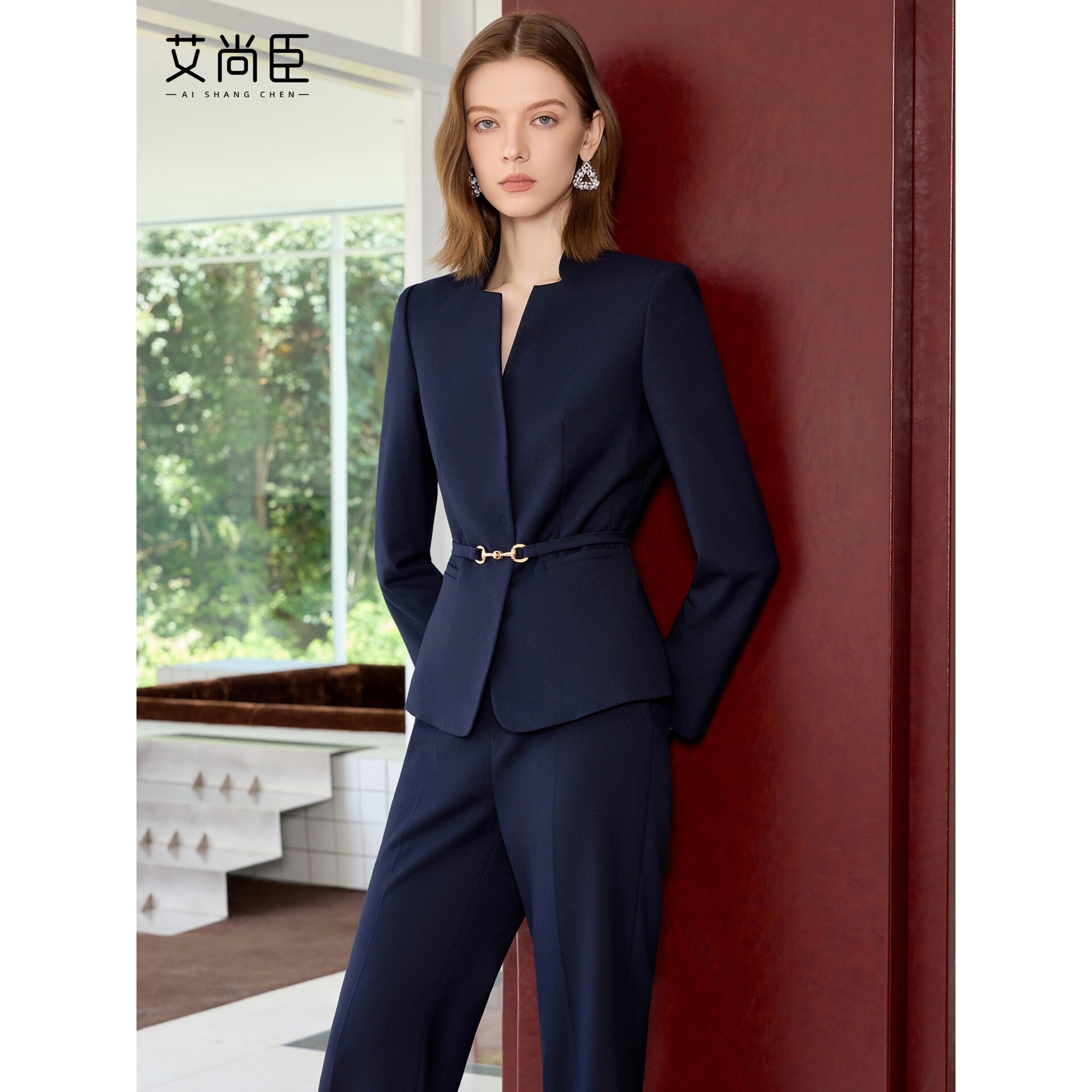 艾尚臣西装套装女时尚秋季气质通勤西服正装小众设计感优雅工作服