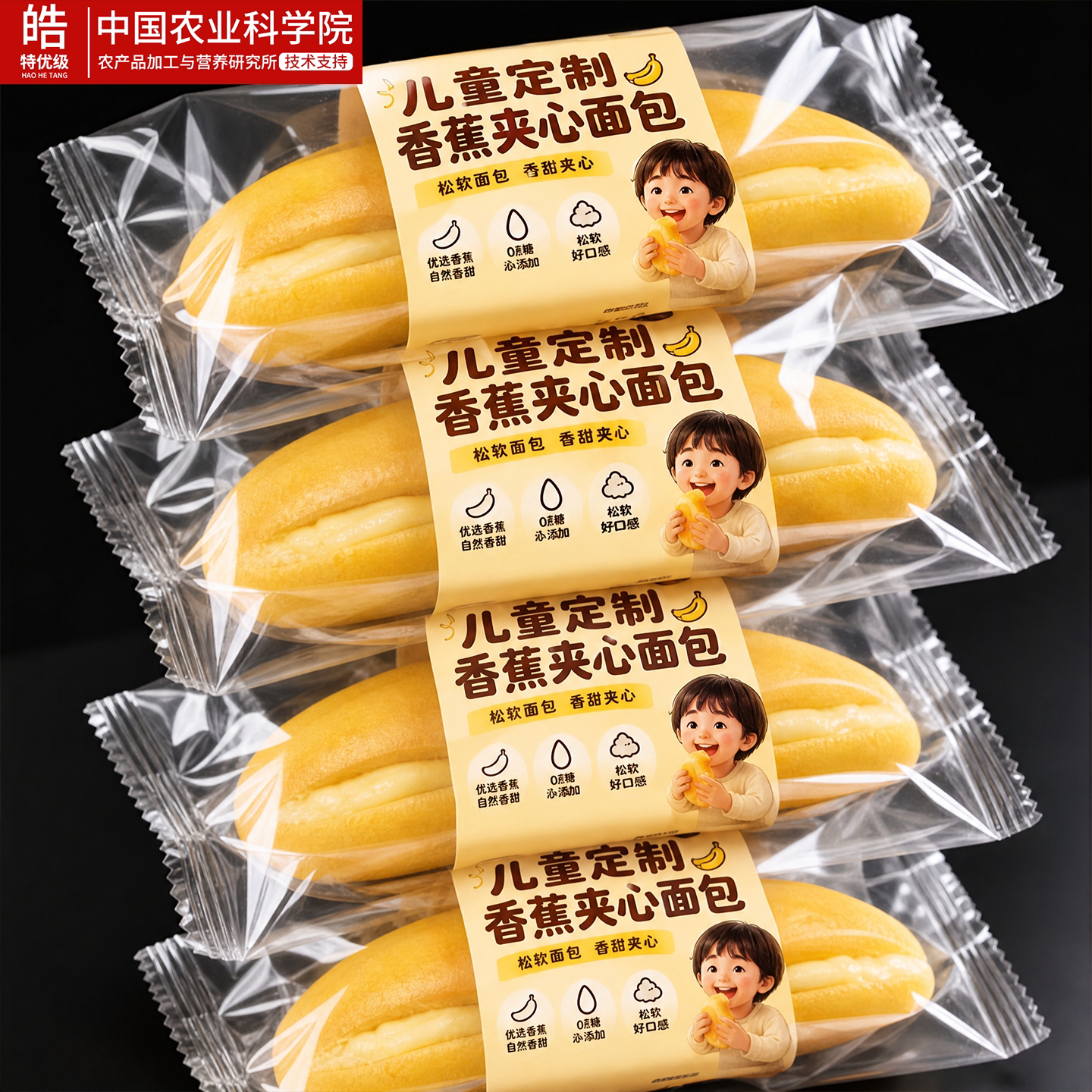 香蕉面包旗舰店牛奶夹心软心整箱批发儿童日本独立包装早餐无糖图片