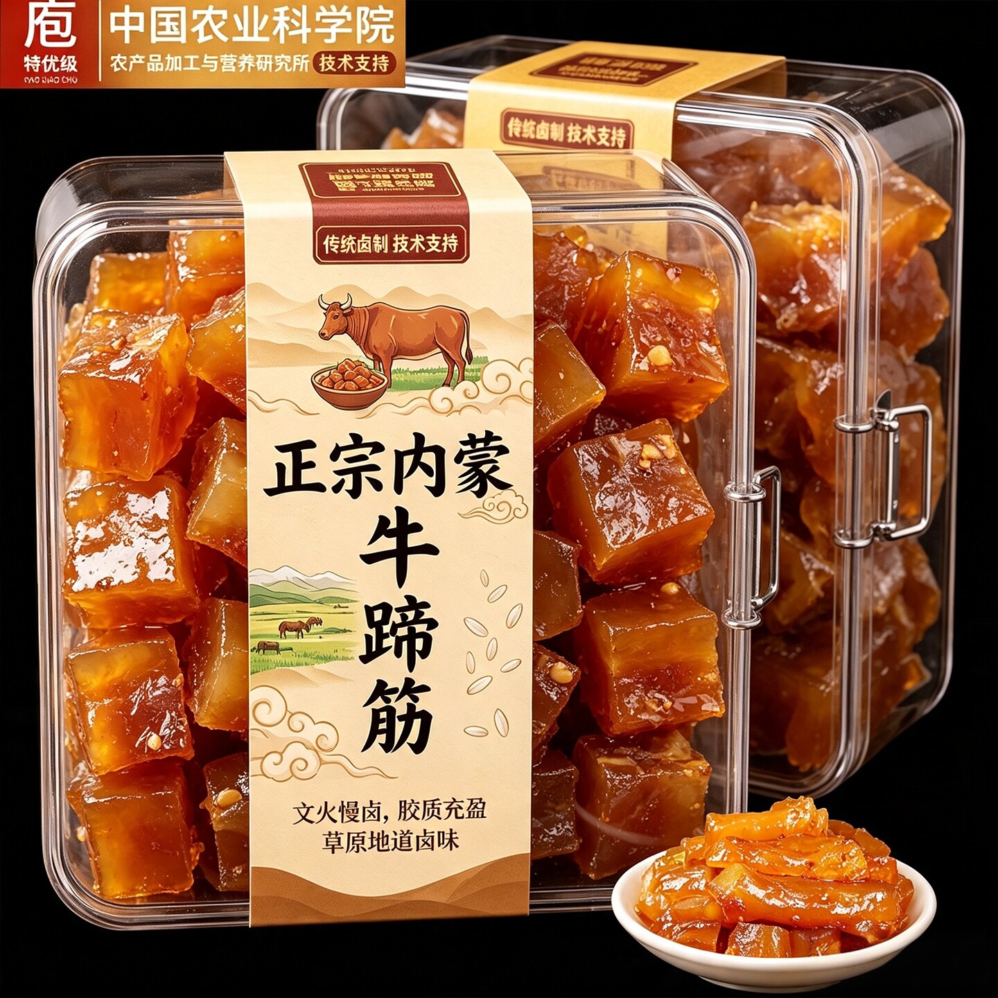 牛筋牛蹄筋零食开袋即食官方旗舰店熟食内蒙古特产新疆新鲜卤辣条