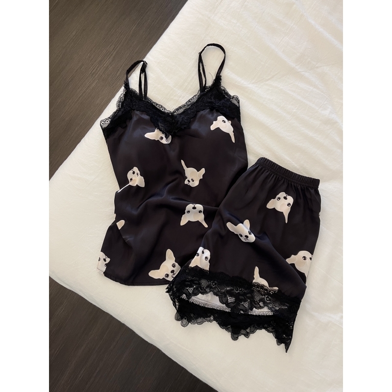 吊带睡衣女款夏季亲肤家居服套装