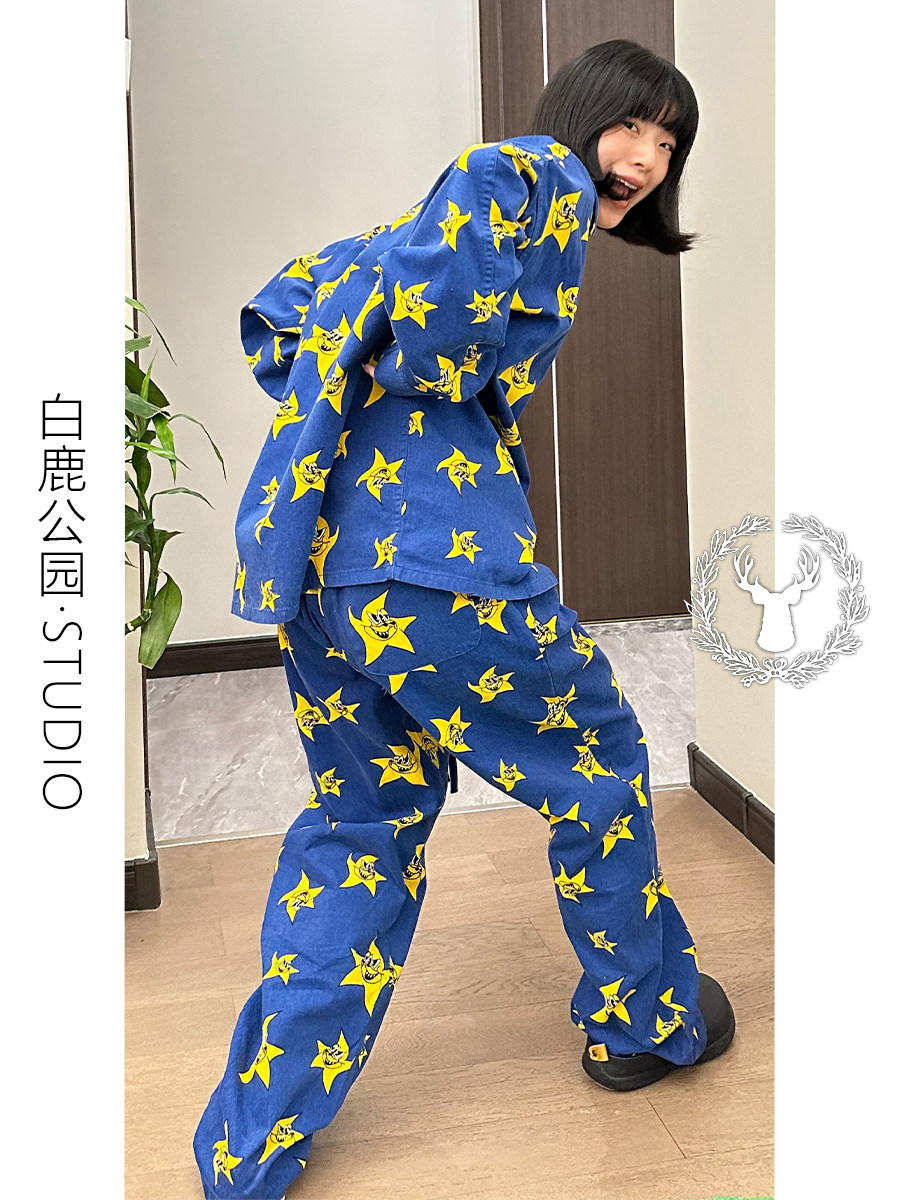 少女韩版高级感卡通星星印花睡衣女春秋款大码长袖长裤家居服套装,女士内衣/男士内衣/家居服,睡衣/家居服套装,淘宝优惠券,粉丝福利购,淘宝优惠卷