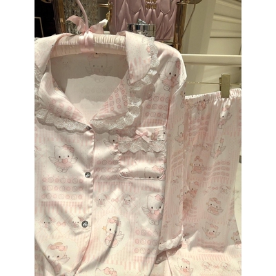 冰丝睡衣女款夏季亲肤家居服套装