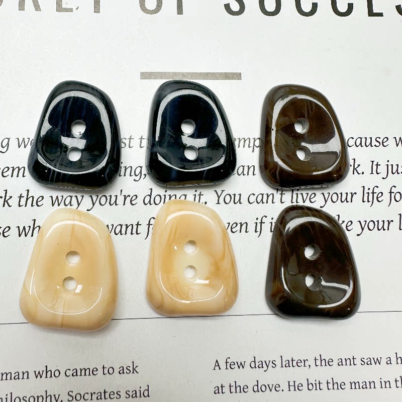 异形扣子风毛衣不规则装饰纽扣扣子两眼开衫外套衣服扣子各种大全