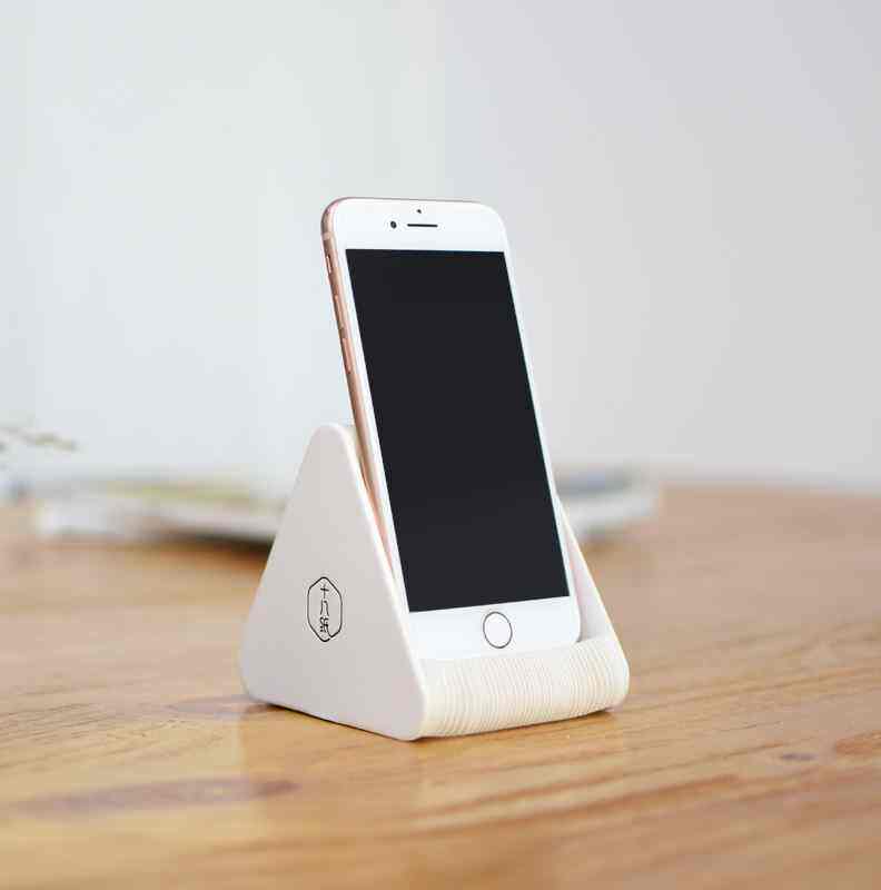 十八纸创意简约纸艺风琴式手机支架双面折叠托懒人便携桌面床头柜