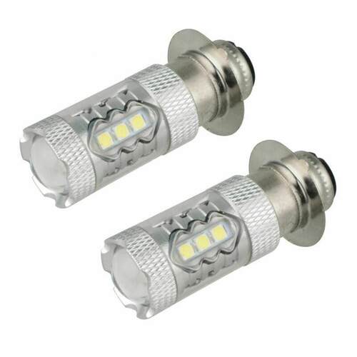 摩托车led改装大 H灯6XH1 80W 16led 雾灯 P5D 摩托车前照灯功大