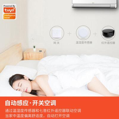 涂智鸦能线传感套装Zi无Bee网ZCVISION关温湿度门磁人体g感应器多