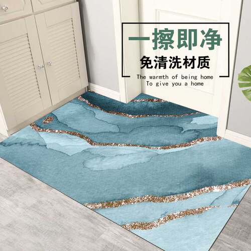 玄关地垫入户门皮革定制裁剪轻奢