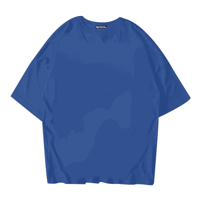 核爆炸普鲁士蓝oversize短袖T恤