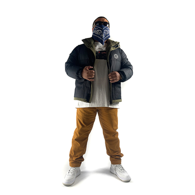 核爆炸美式立领大码羽绒服