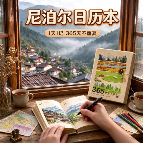 尼泊尔手工DIY材料全套手账本