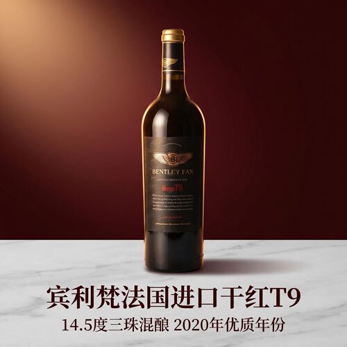 高颜值法国大牌宾利梵豪T9葡萄酒
