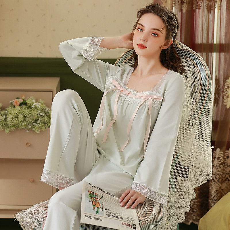 春季长袖新中式睡衣女纯棉2026新款女款性感高级感轻奢风套装春秋