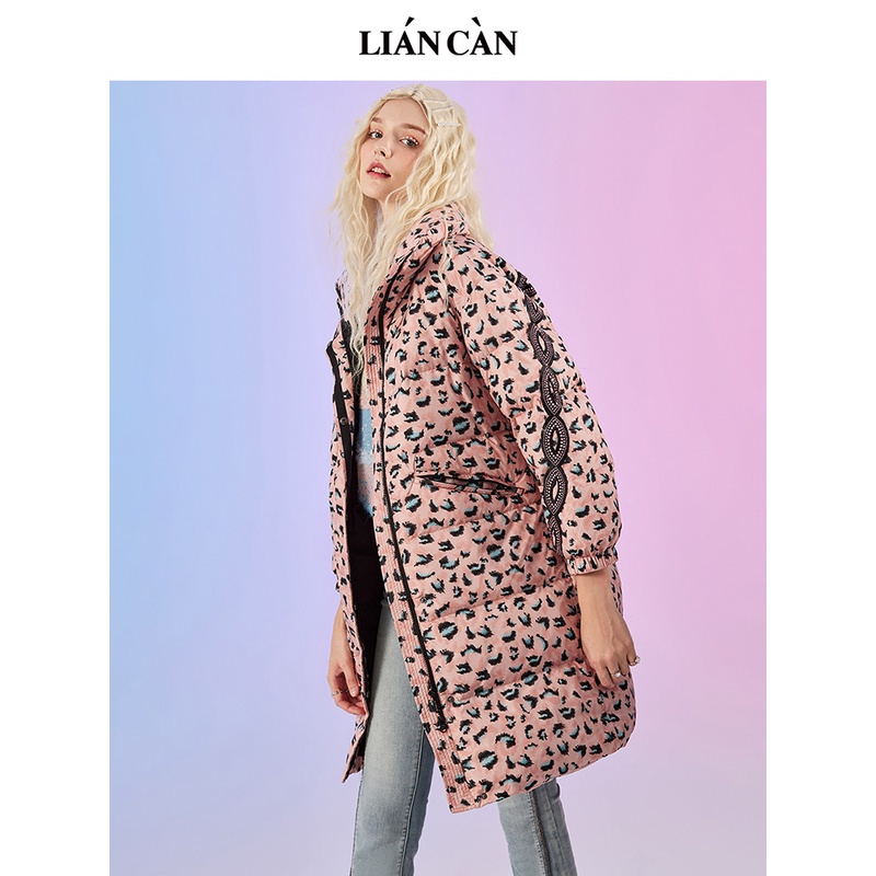 LIANCAN/莲灿拉链街头风中长款