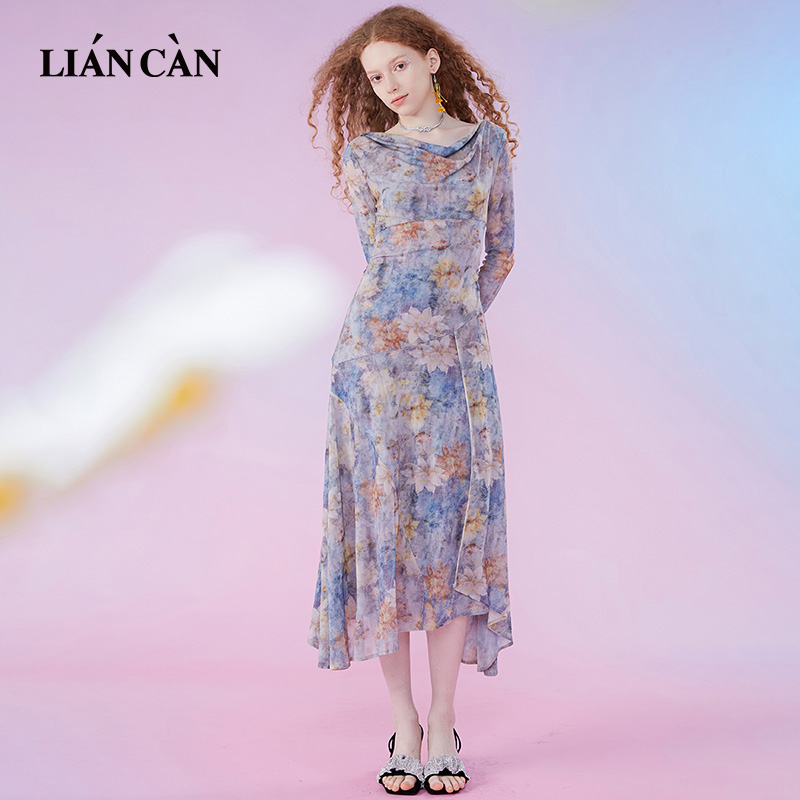 莲灿2025重磅垂感明星款连衣裙
